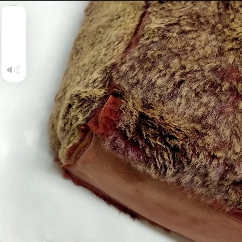 CHANEL Brown Fur Tote Bag